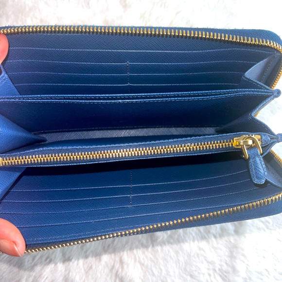 Prada Blue Leather Wallet - Picture 4 of 9